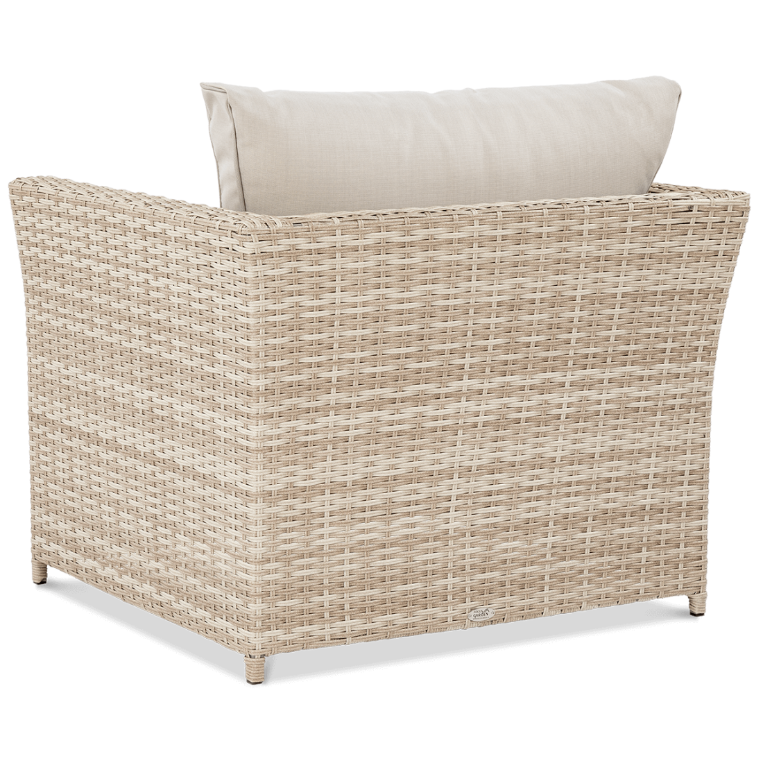 Tył fotela z technorattanu MONIZ DINING PLUS Beige