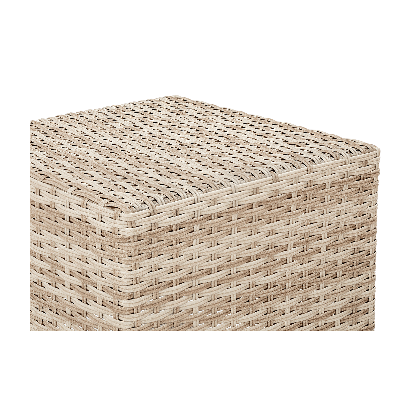 Widok na materiał wykonania pufy MONIZ DINING PLUS Beige