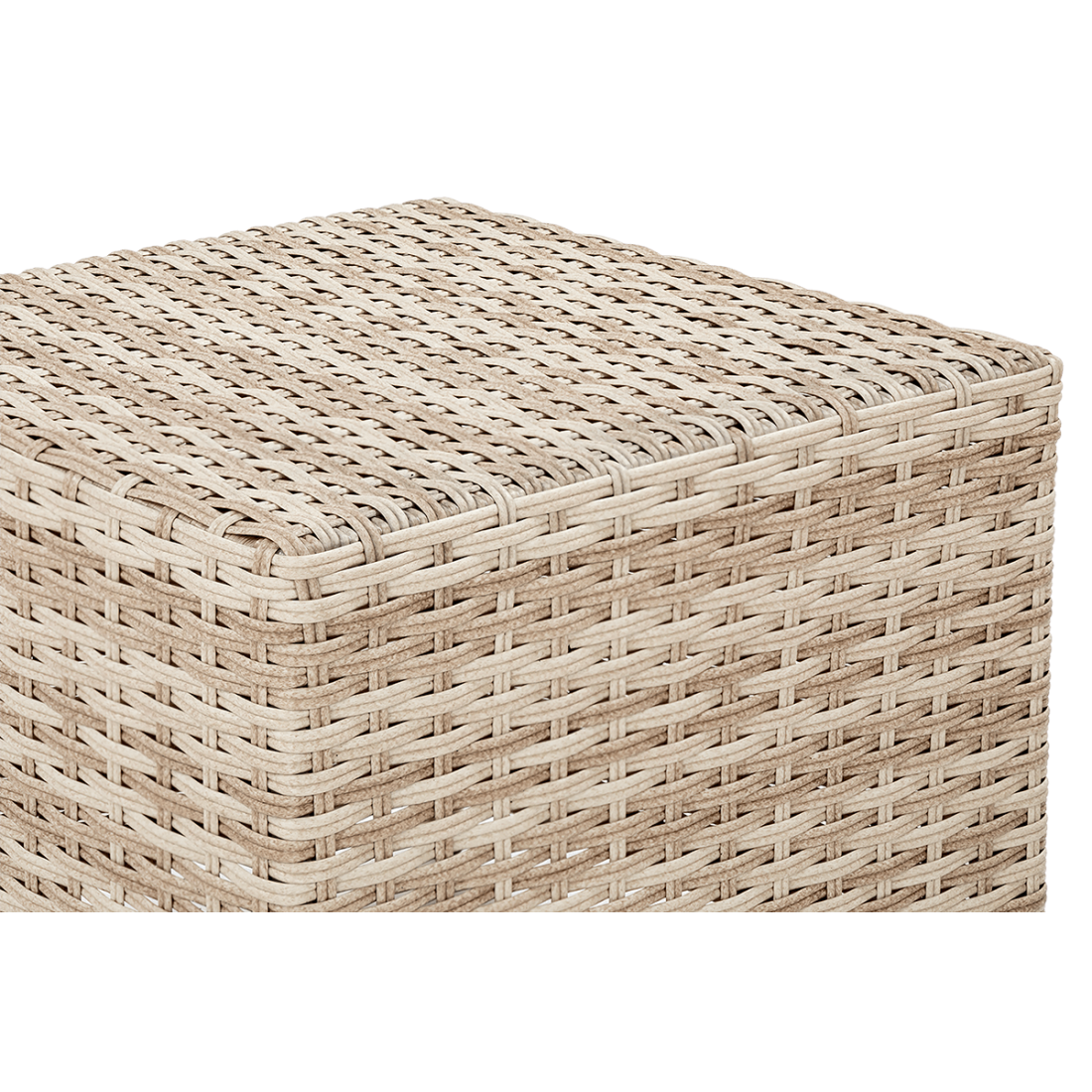 Widok na materiał wykonania pufy MONIZ DINING PLUS Beige