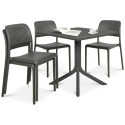 BORA BISTROT/CLIP 80 4+1 SET ANTHRACITE