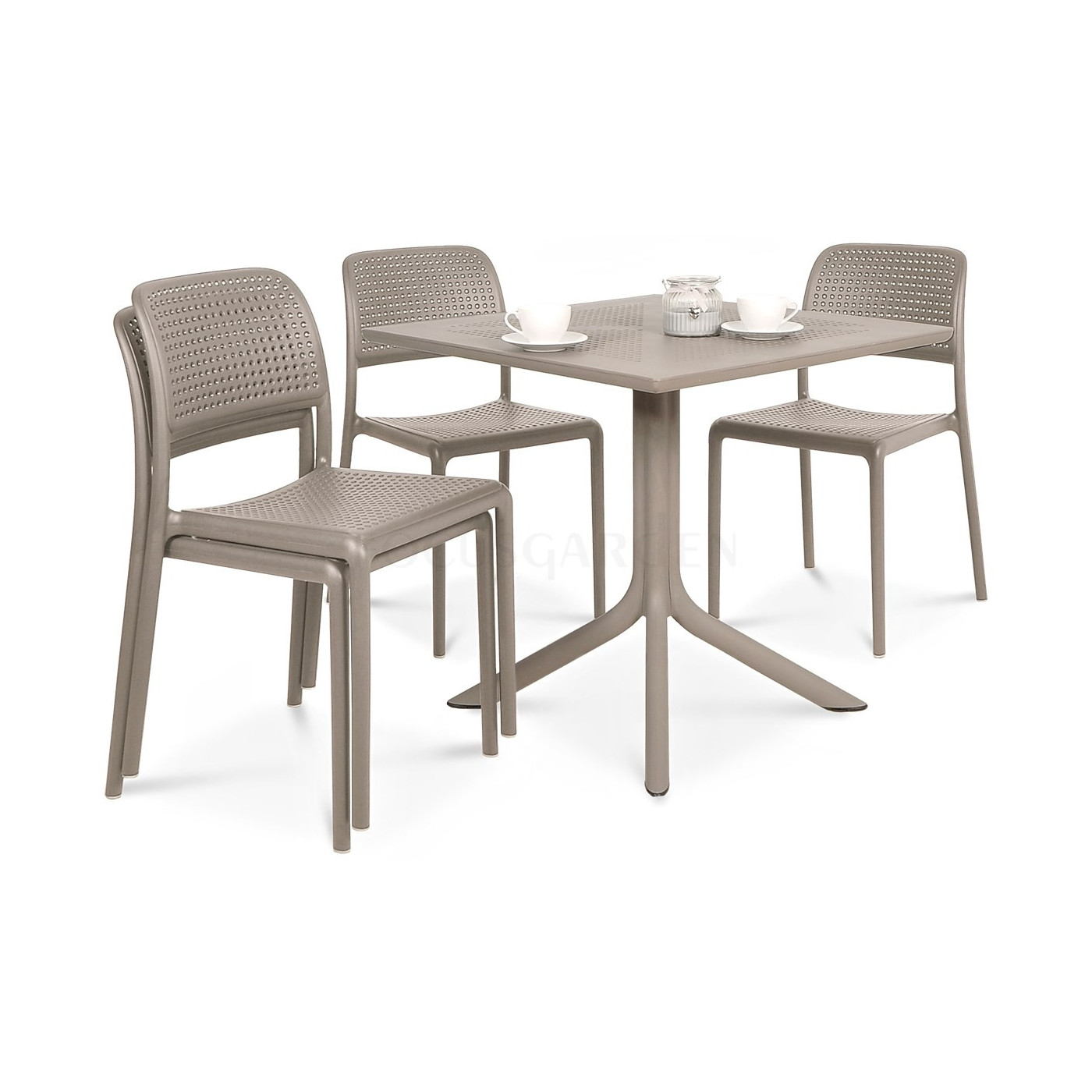 BORA BISTROT/CLIP 80 4+1 ZESTAW TORTORA