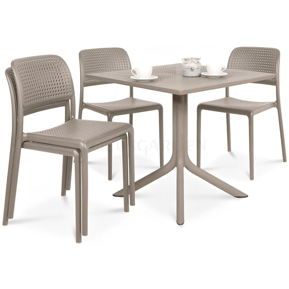 BORA BISTROT/CLIP 80 4+1 ZESTAW TORTORA