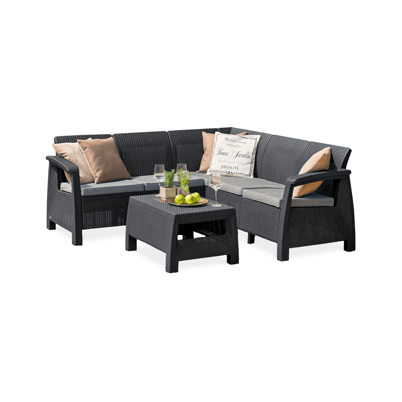 CORFU RELAX CORNER SOFA GRAPHITE