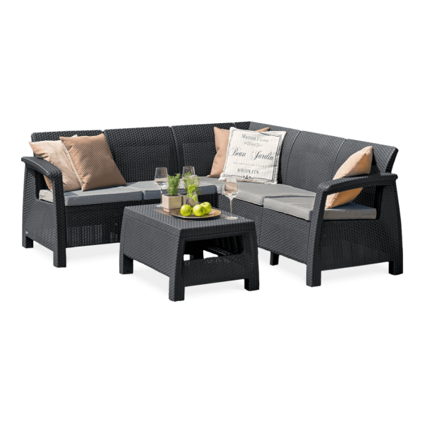 CORFU RELAX CORNER SOFA GRAPHITE