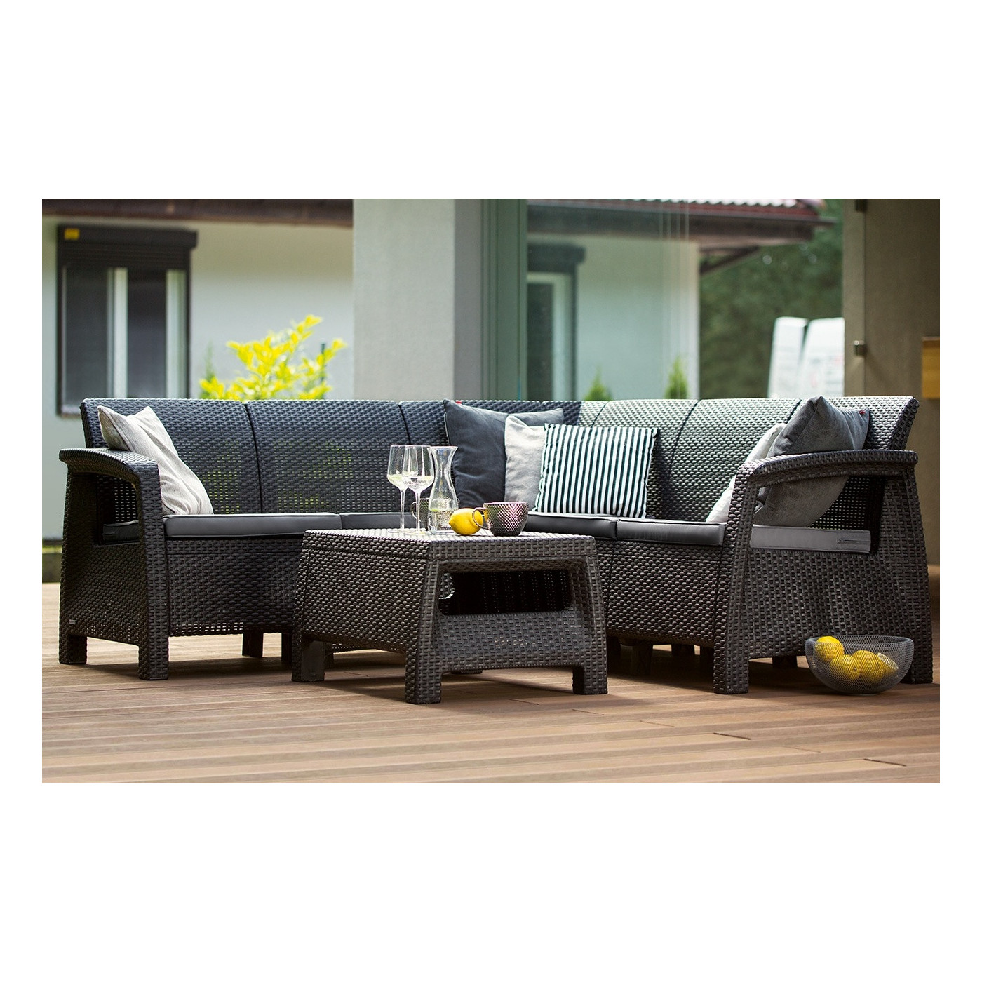 CORFU RELAX CORNER SOFA GRAPHITE