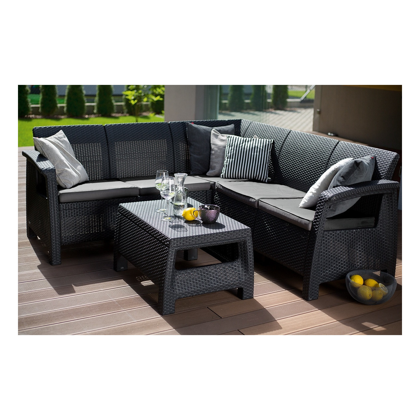 CORFU RELAX CORNER SOFA GRAPHITE