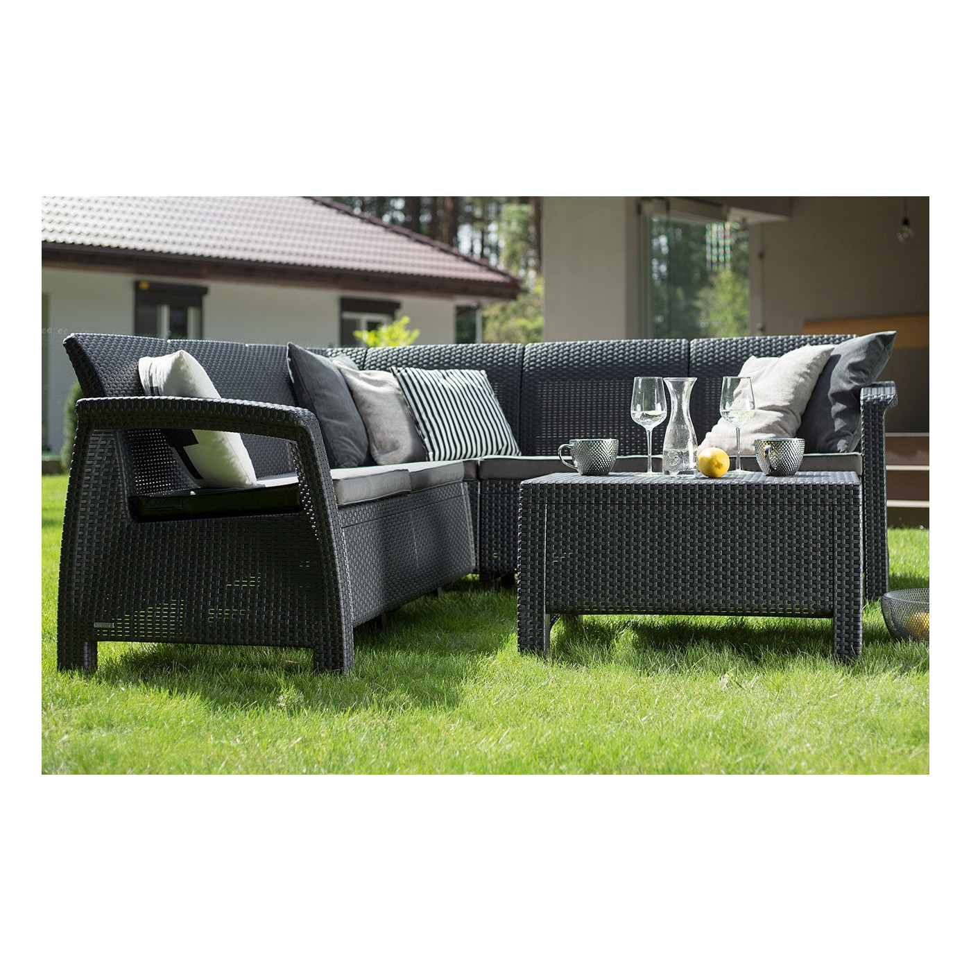 CORFU RELAX CORNER SOFA GRAPHITE