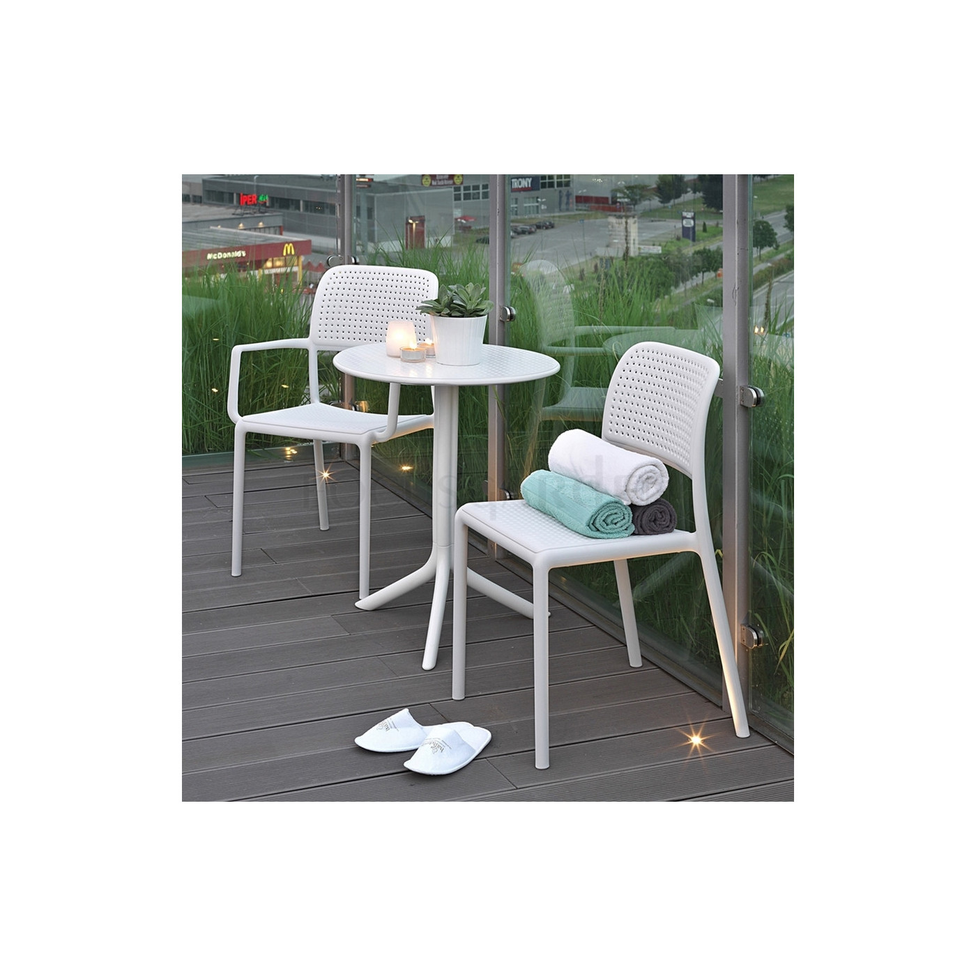 Zestaw mebli ogrodowych Nardi Bora Bistrotstep 21 Celeste