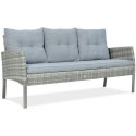 Zestaw mebli ogrodowych z technorattanu Cortina Dolphin Grey
