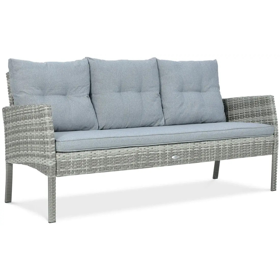 Zestaw mebli ogrodowych z technorattanu Cortina Dolphin Grey