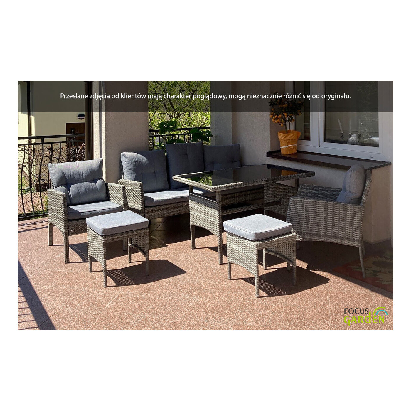 CORTINA ZESTAW DOLPHIN GREY