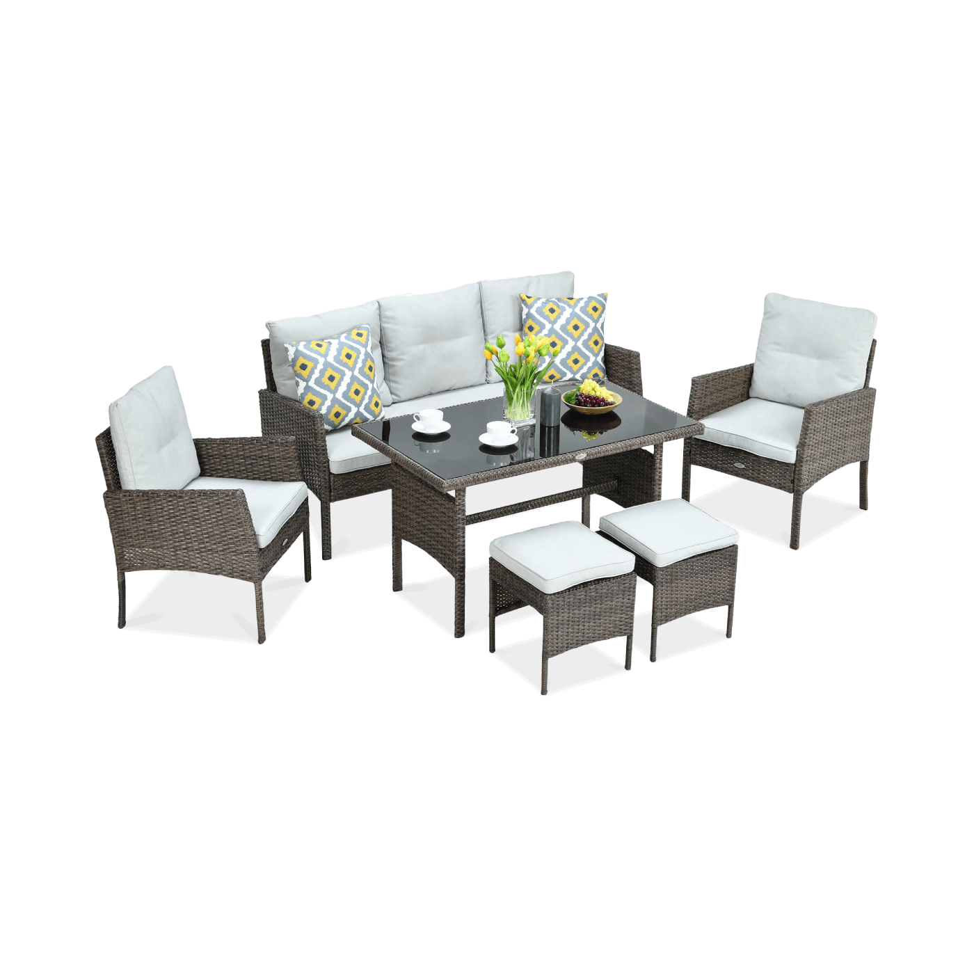 CORTINA ZESTAW BROWN