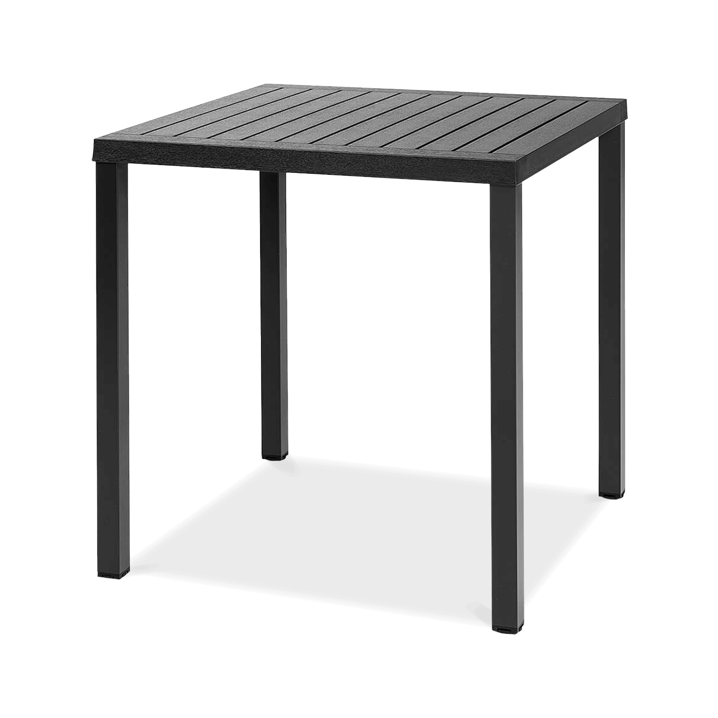 czarny stół ogrodowy