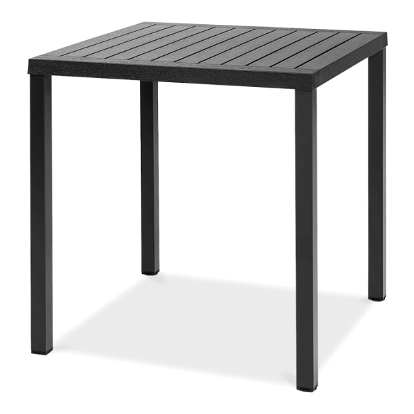 czarny stół ogrodowy