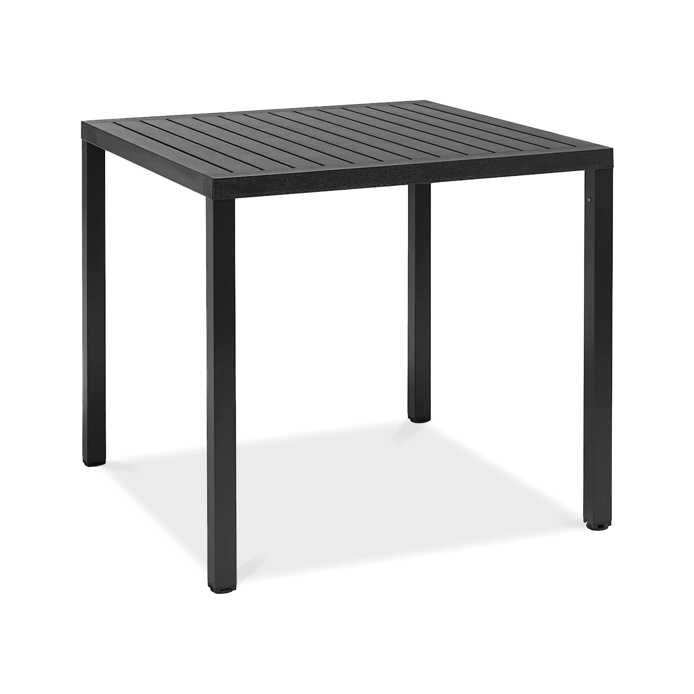 czarny stół ogrodowy jadalniany