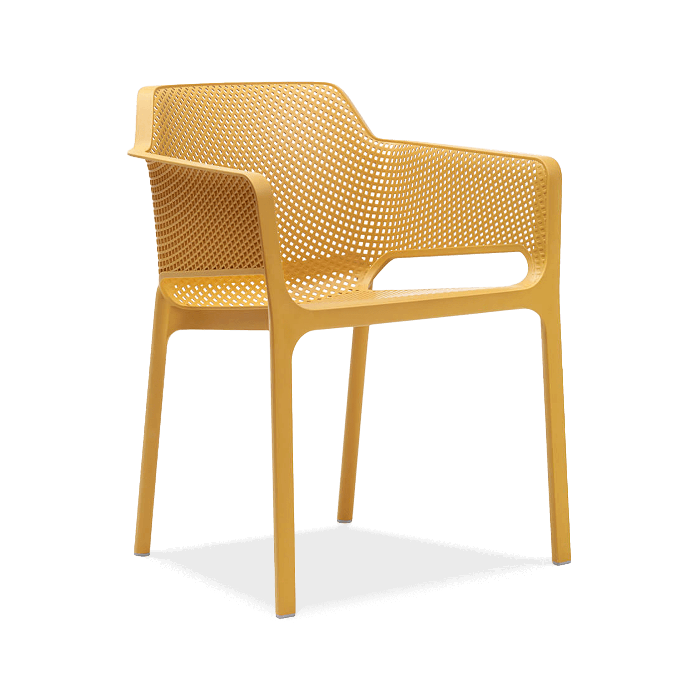 pomarańczowy fotel ogrodowy na taras