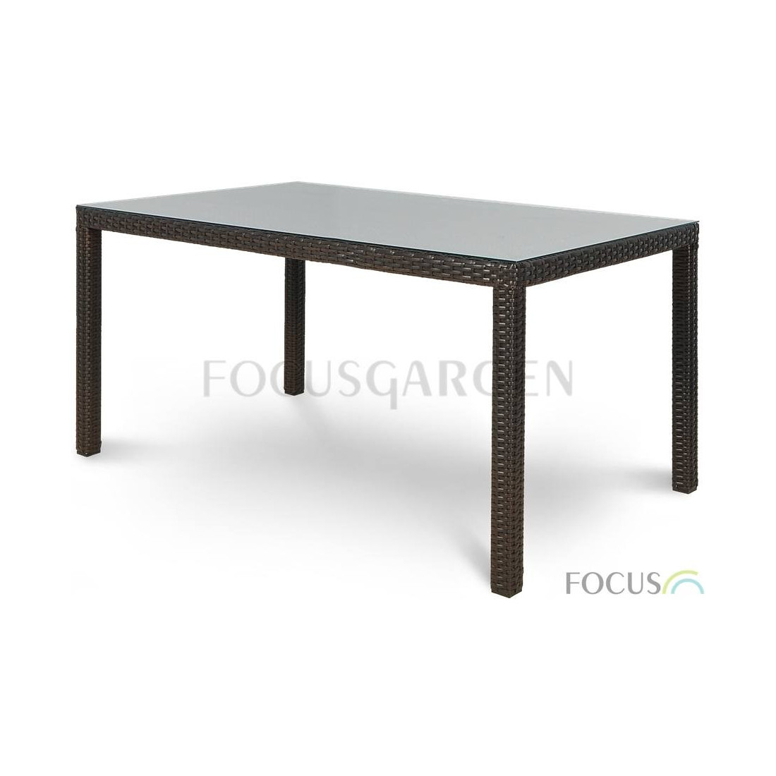 Zestaw jadalniany z technorattanu Lerida/Venecja 6+1 brown