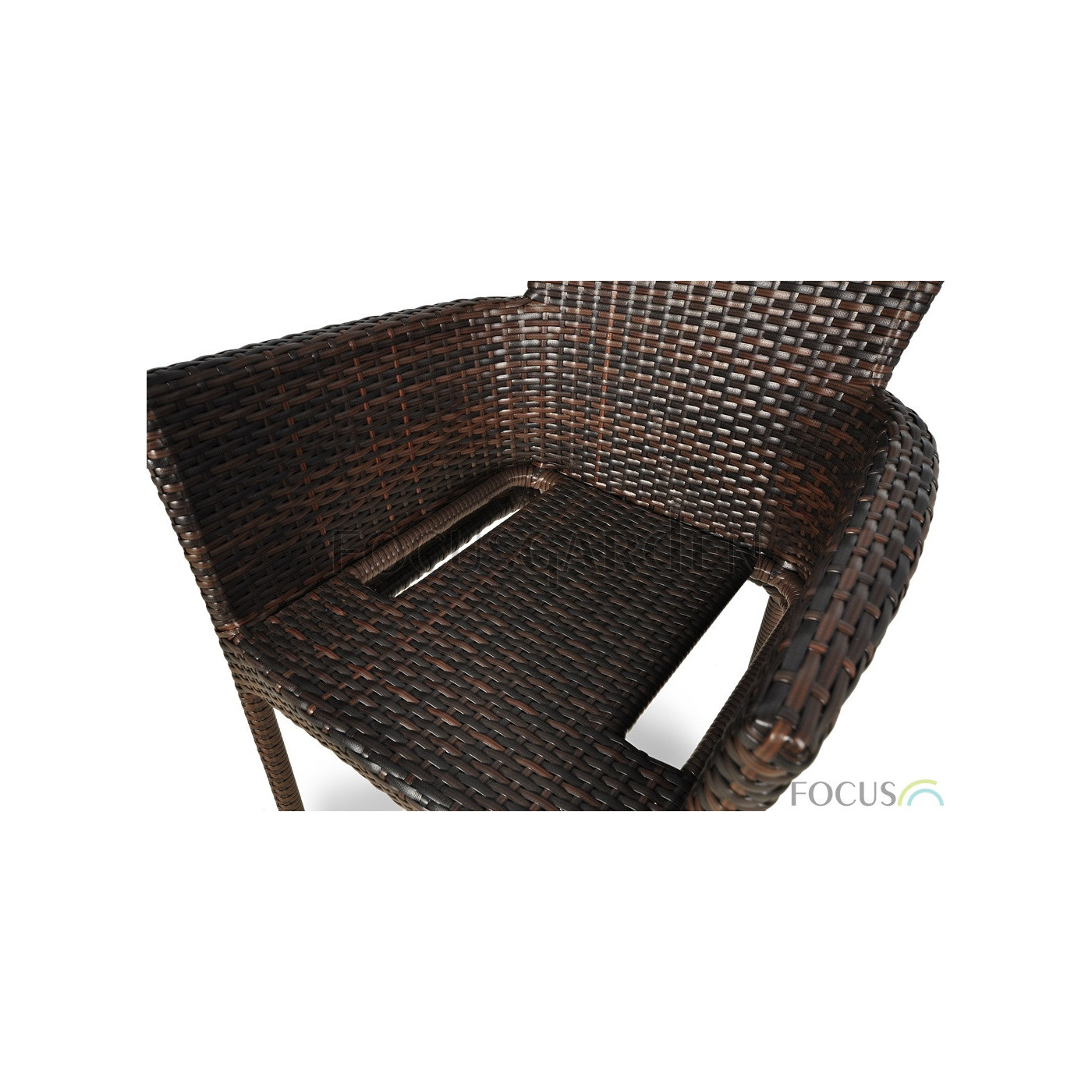 Zestaw jadalniany z technorattanu Lerida/Venecja 6+1 brown