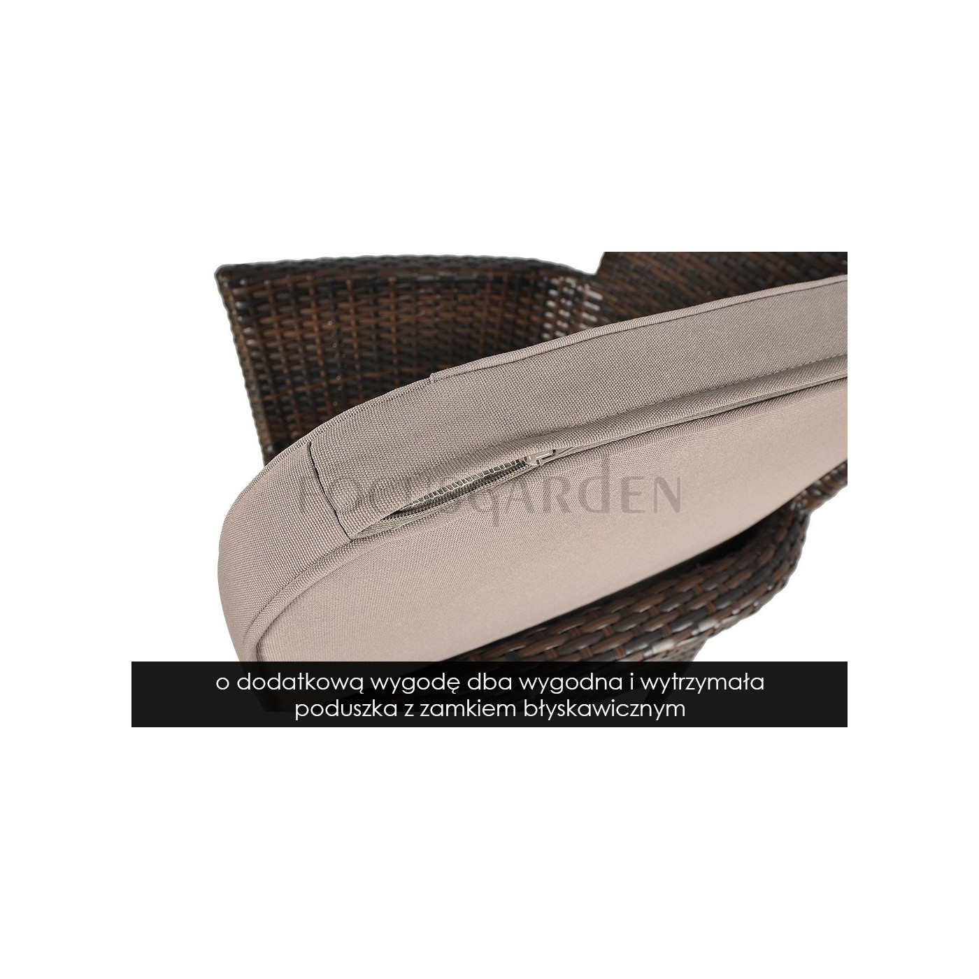 Zestaw jadalniany z technorattanu Lerida/Venecja 6+1 brown