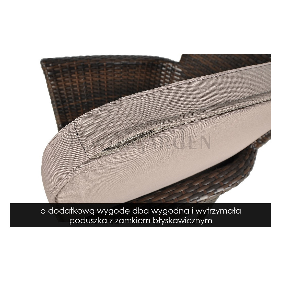 Zestaw jadalniany z technorattanu Lerida/Venecja 6+1 brown