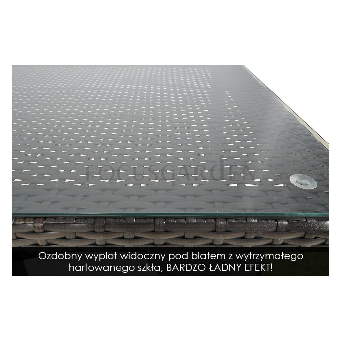 Zestaw jadalniany z technorattanu Lerida/Venecja 6+1 brown