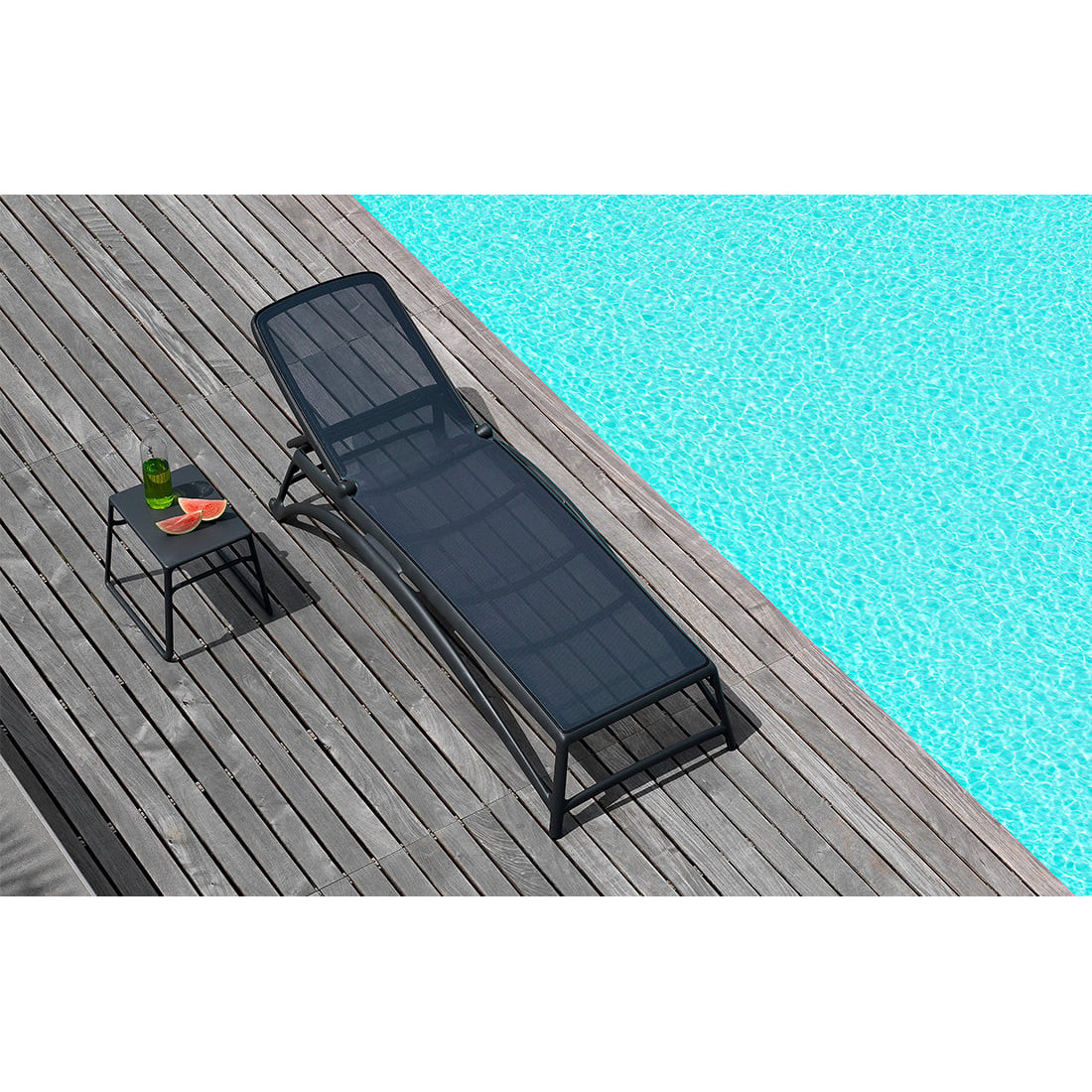ATLANTICO ANTHRACITE BLUE DECK CHAIR