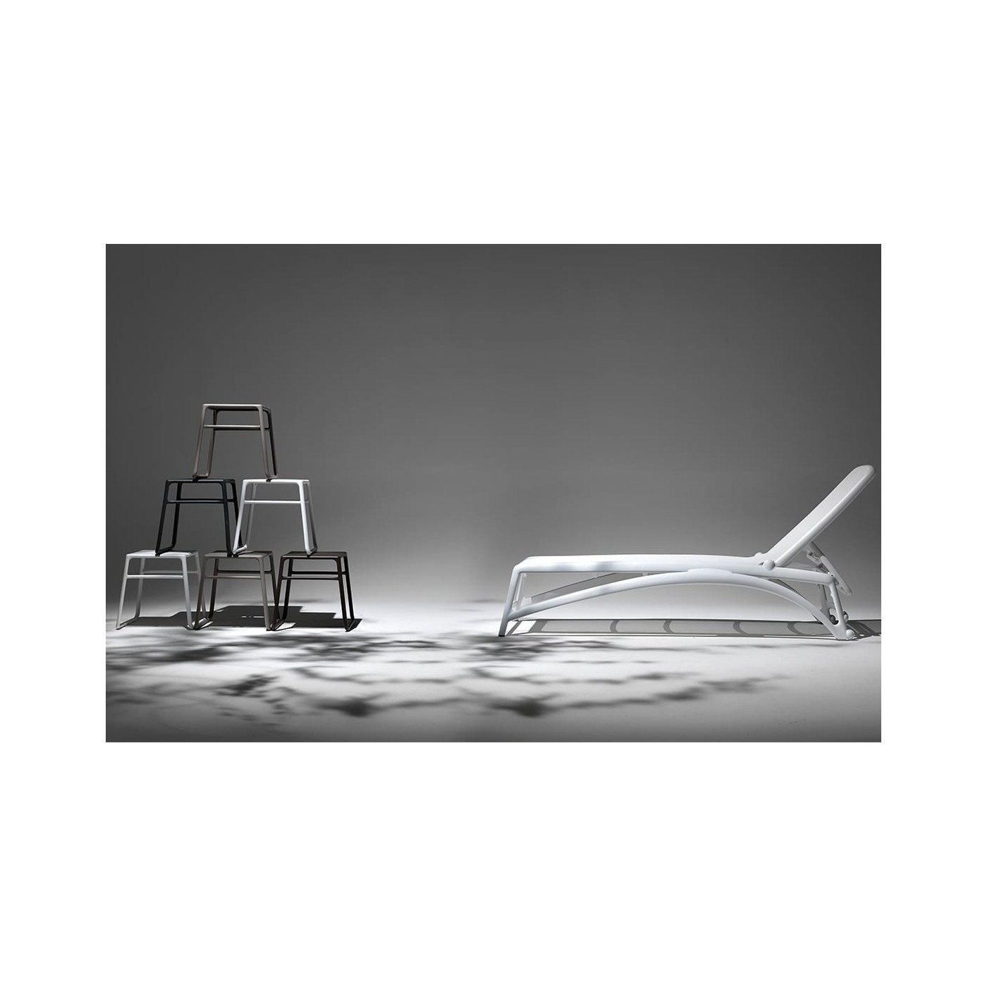 ATLANTICO ANTHRACITE BLUE DECK CHAIR