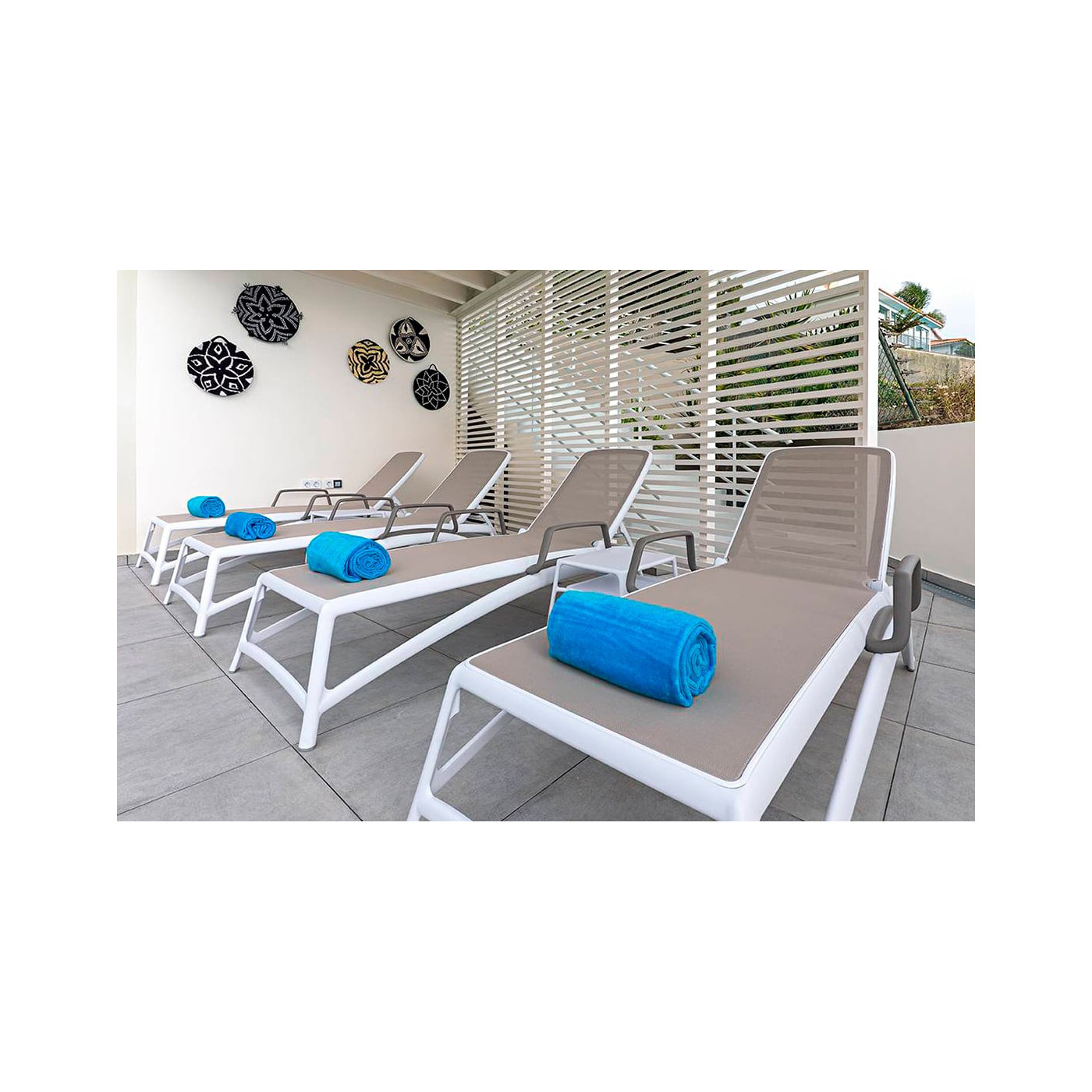 ATLANTICO ANTHRACITE BLUE DECK CHAIR