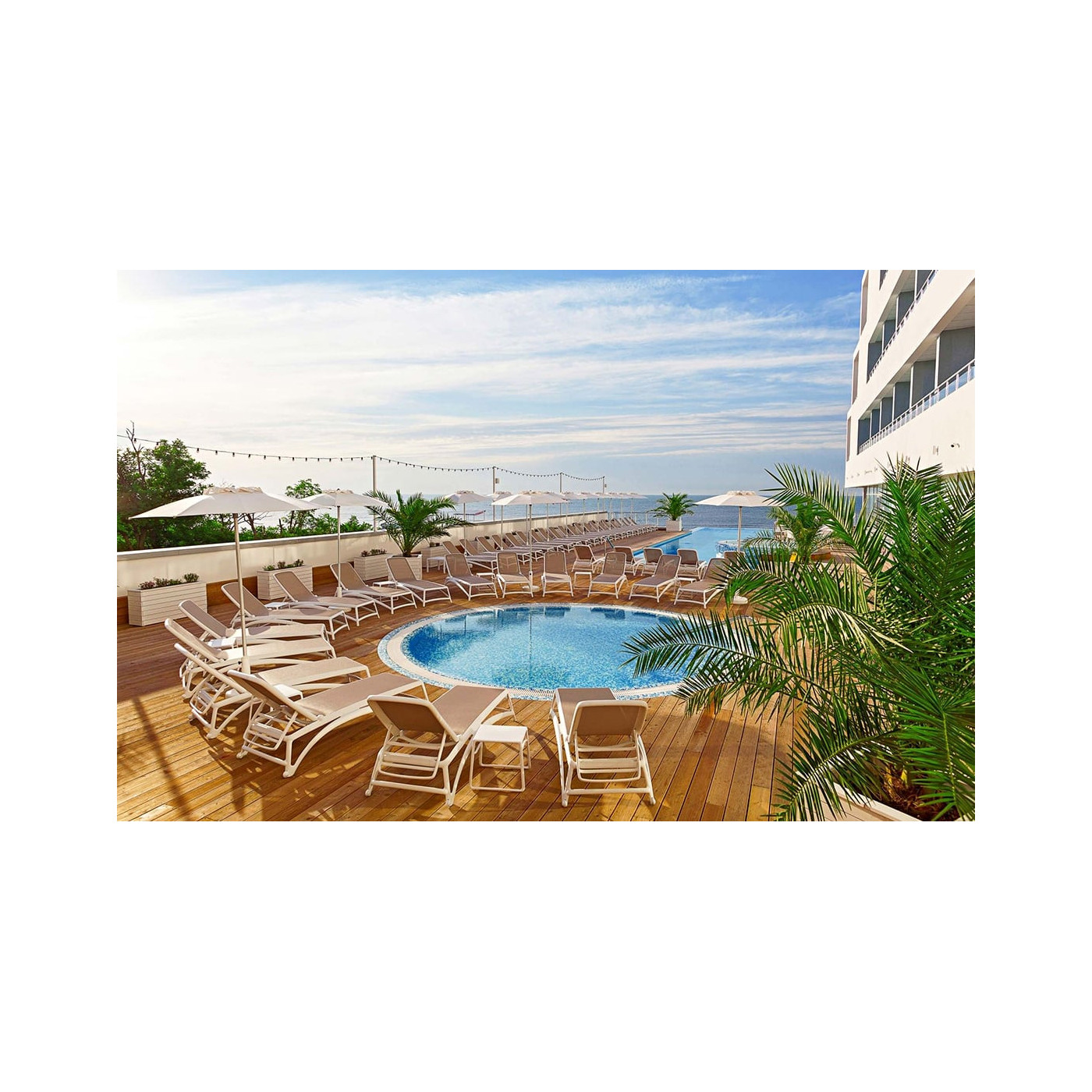 ATLANTICO ANTHRACITE BLUE DECK CHAIR