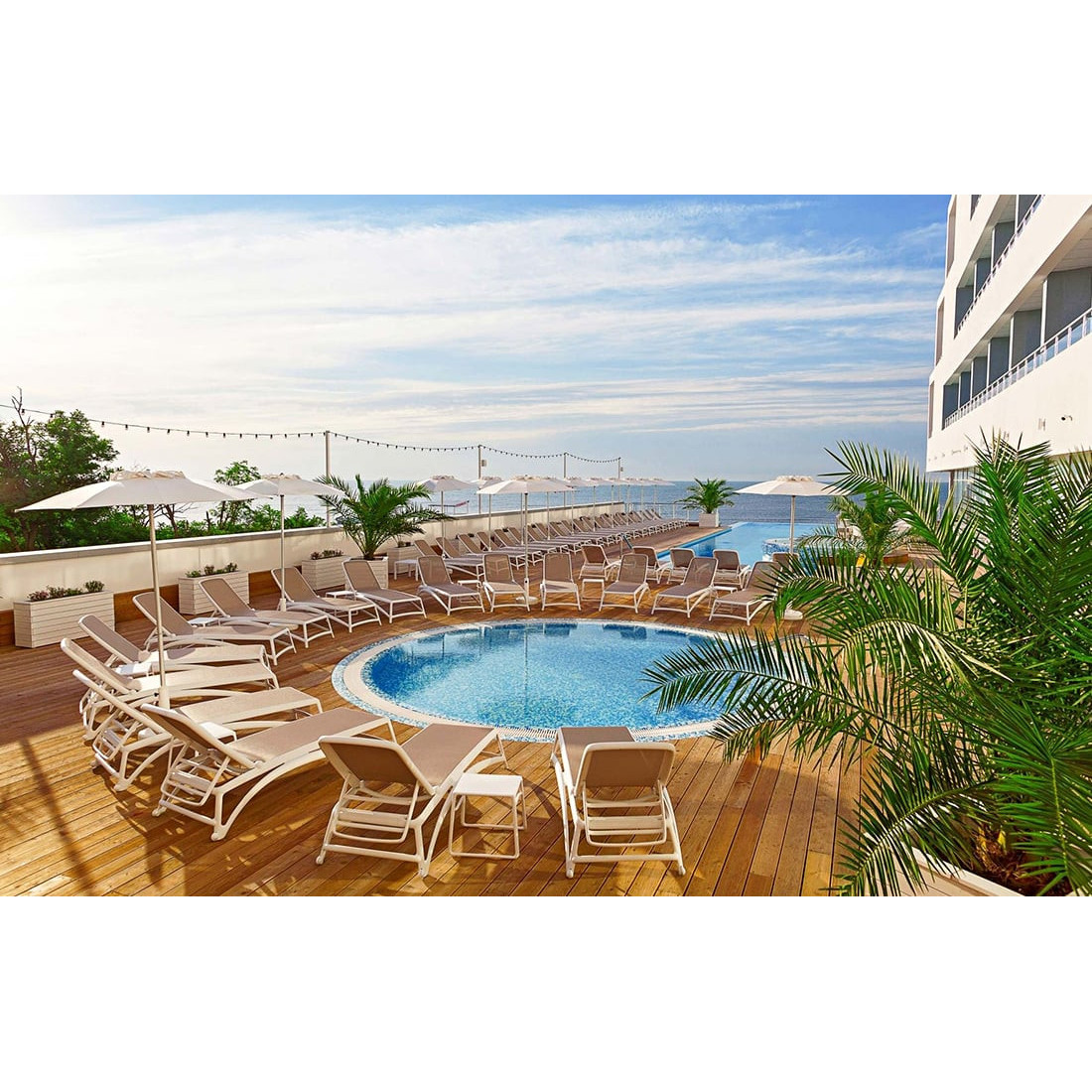 ATLANTICO ANTHRACITE BLUE DECK CHAIR