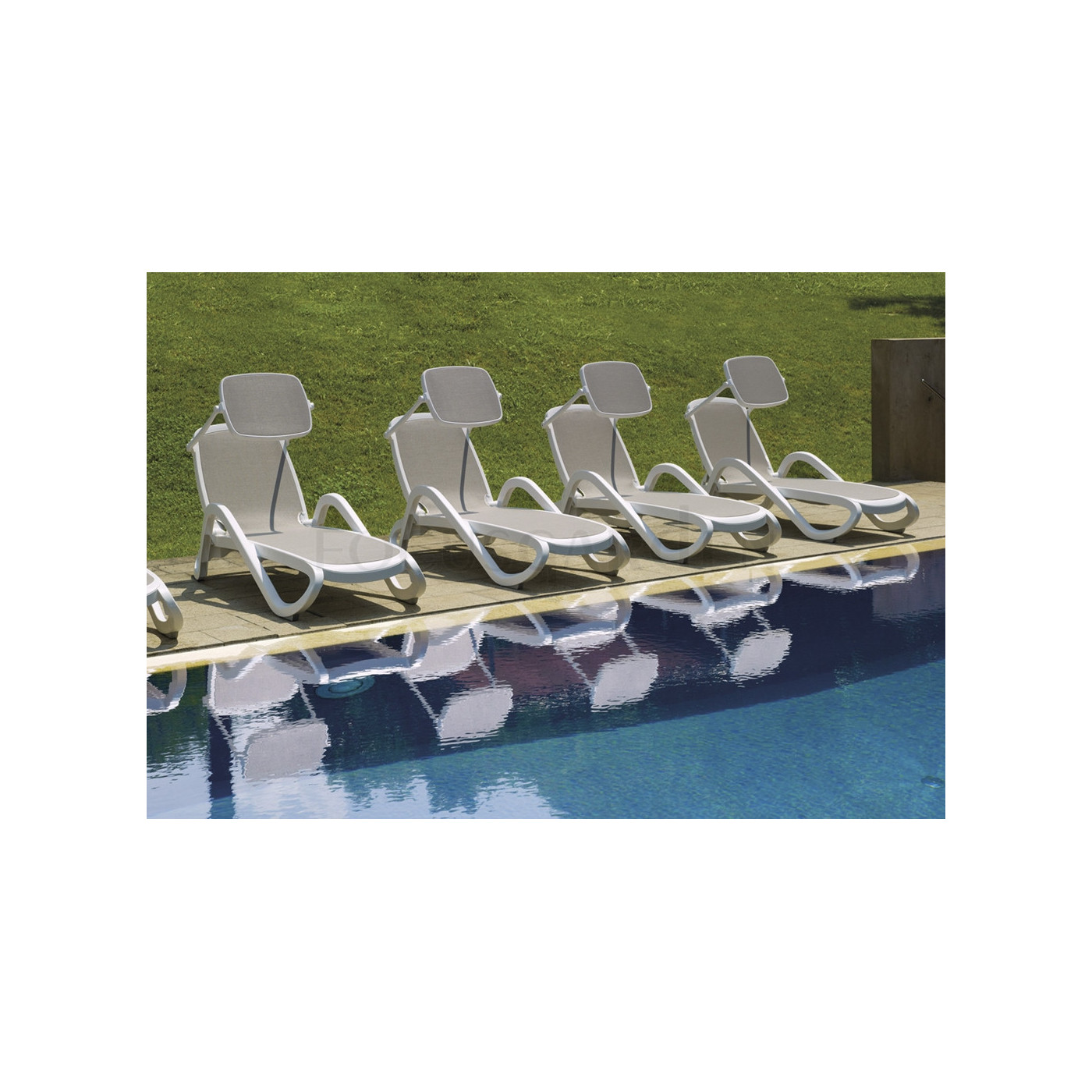 Osłona przeciwsłoneczna do leżaka Nardi Bianco Blu