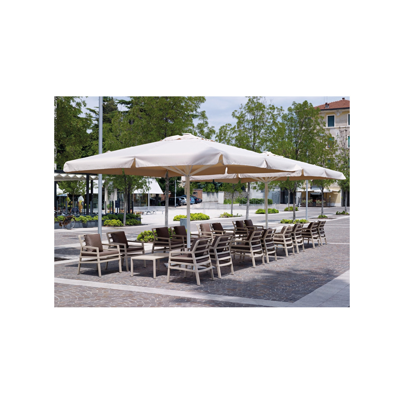 Stolik ogrodowy prostokątny Nardi ARIA 100 Tortora