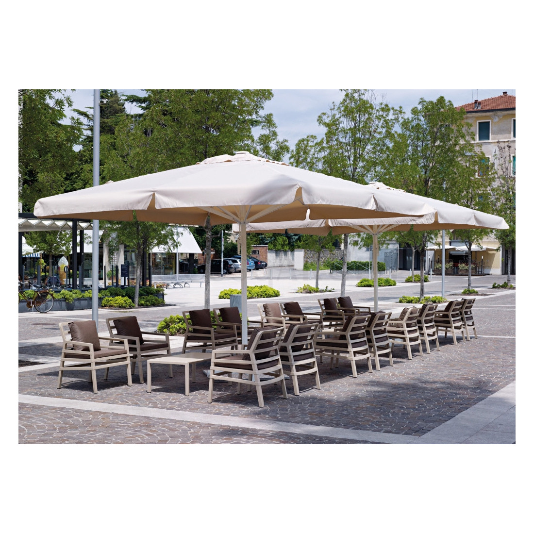 Stolik ogrodowy prostokątny Nardi ARIA 100 Tortora