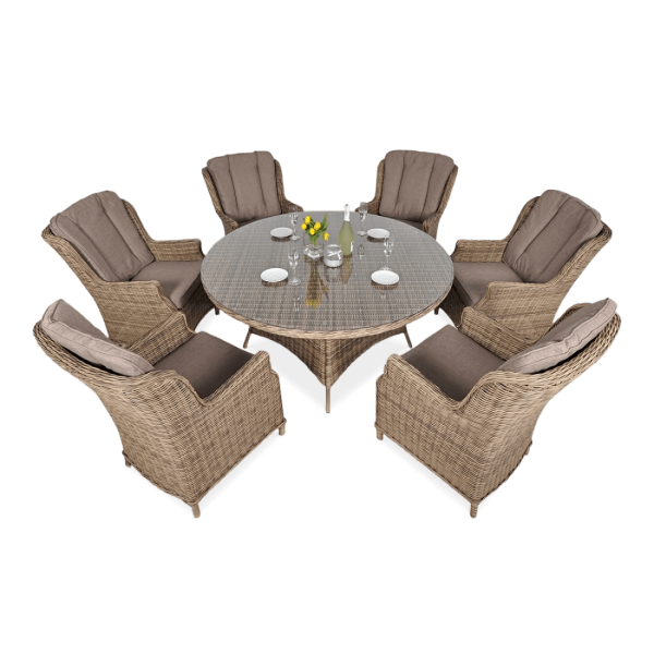 RAVENA 6+1 BROWN SET