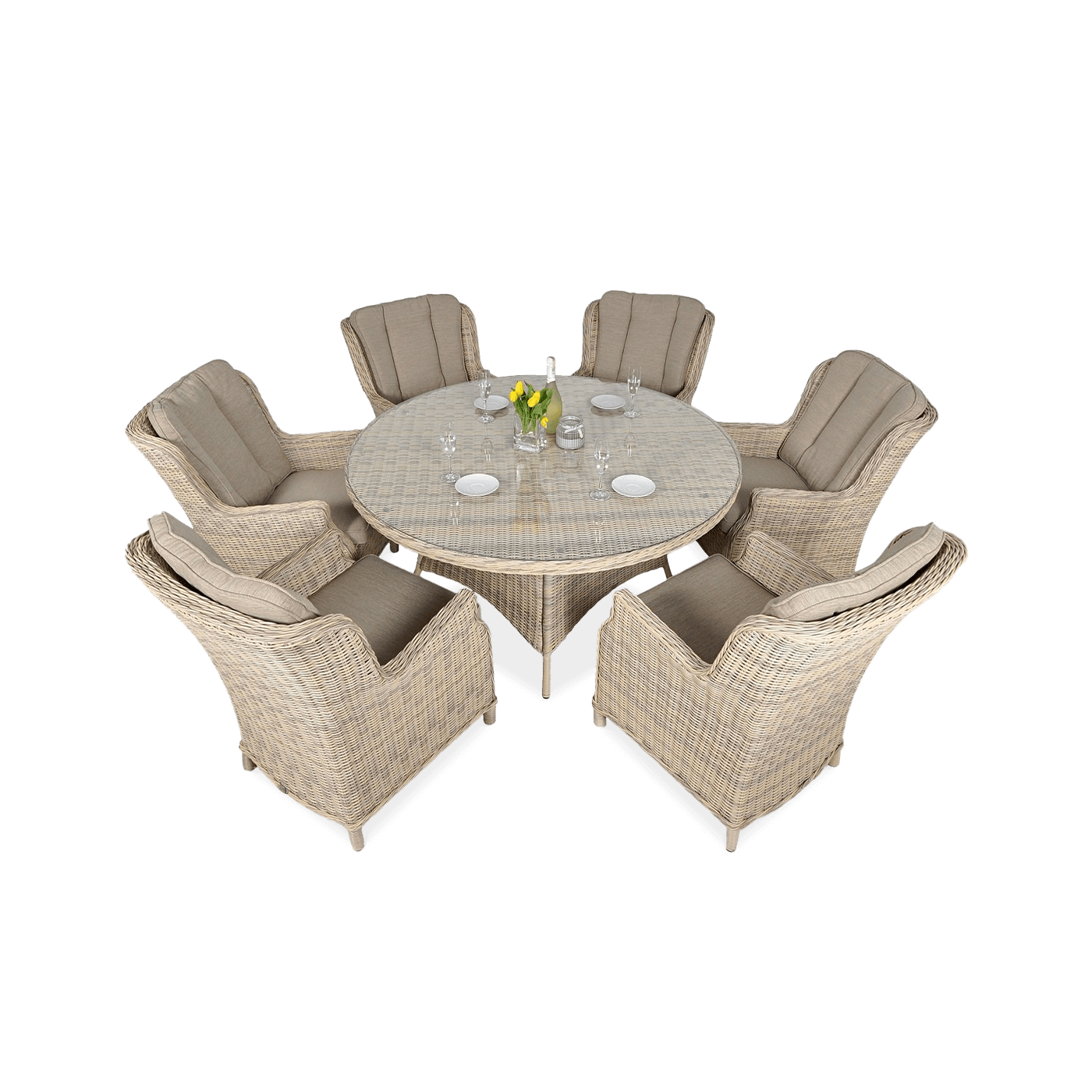 RAVENA 6+1 ZESTAW BEIGE