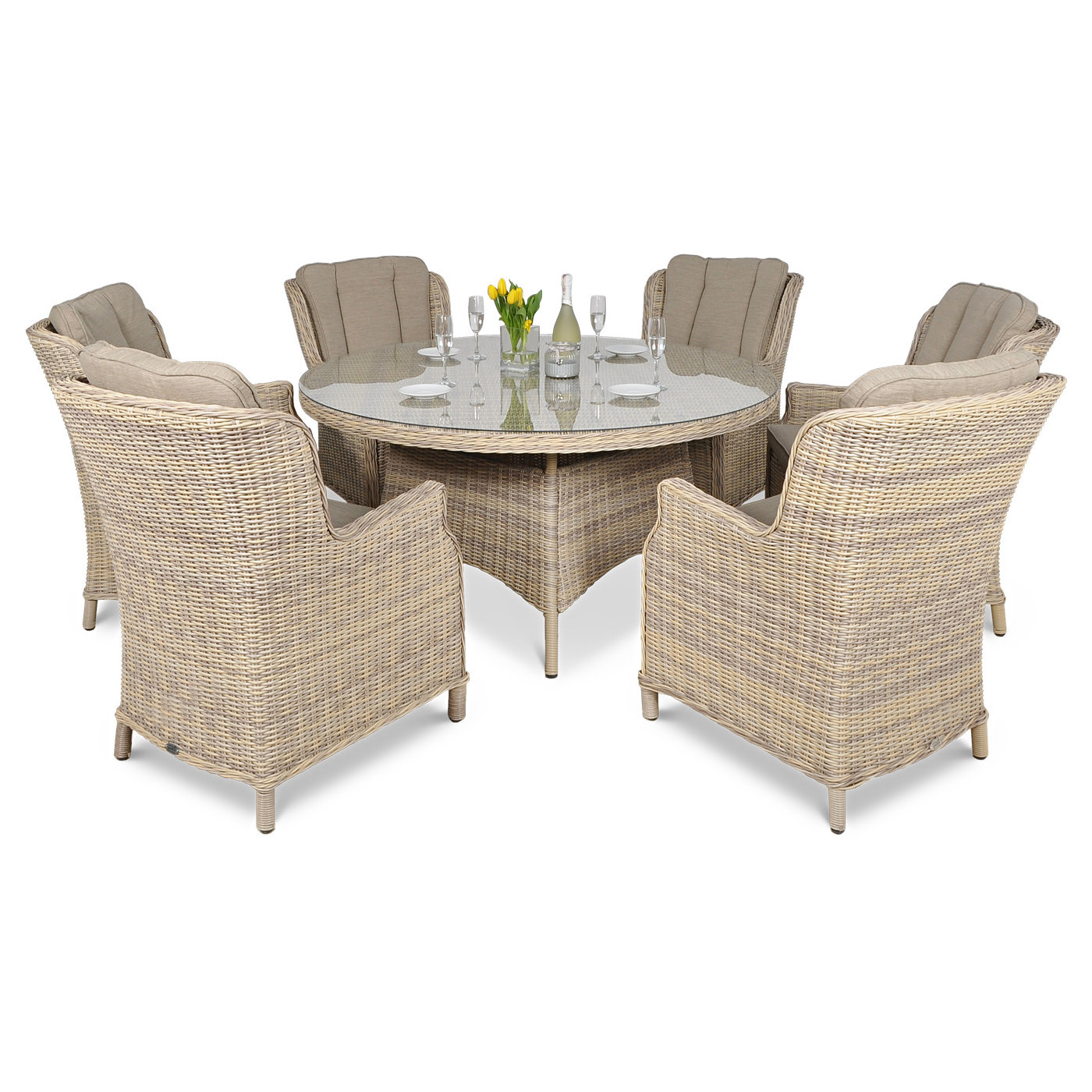 RAVENA 6+1 SET BEIGE