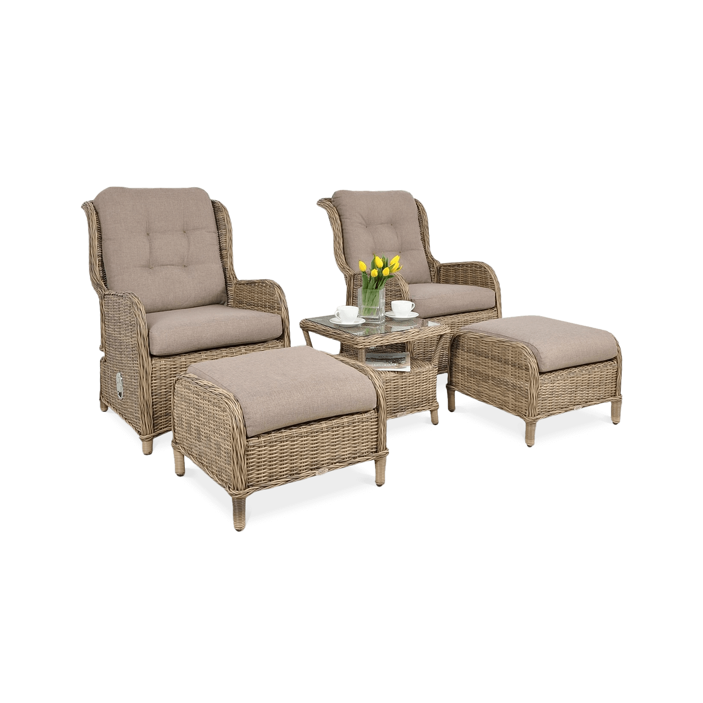 Zestaw mebli ogrodowych SIENNA DUO Premium Brown