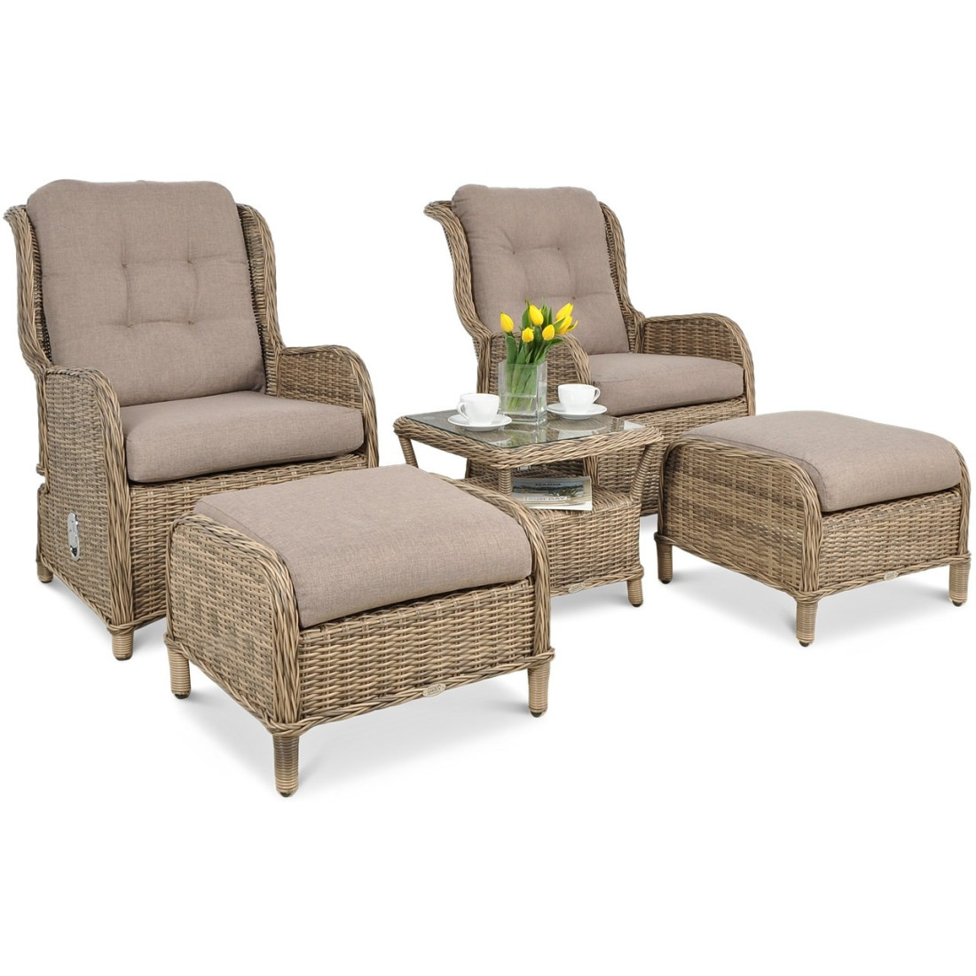 Zestaw mebli ogrodowych SIENNA DUO Premium Brown