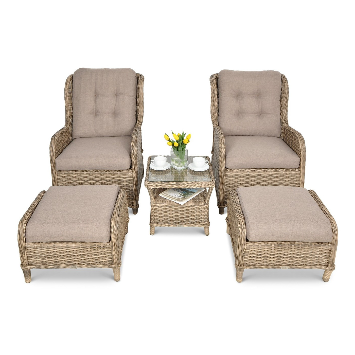 Zestaw mebli ogrodowych SIENNA DUO Premium Brown