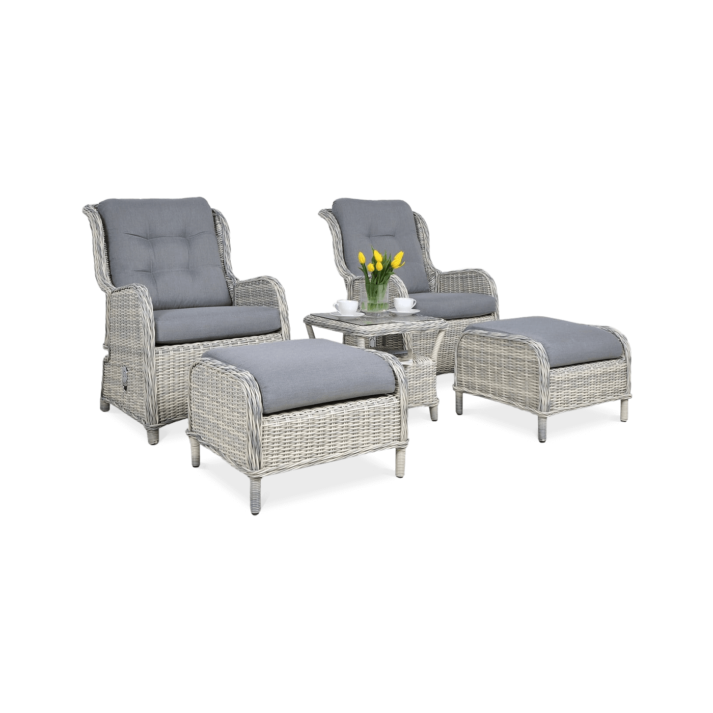 SIENNA DUO PREMIUM ZESTAW WHITE GREY