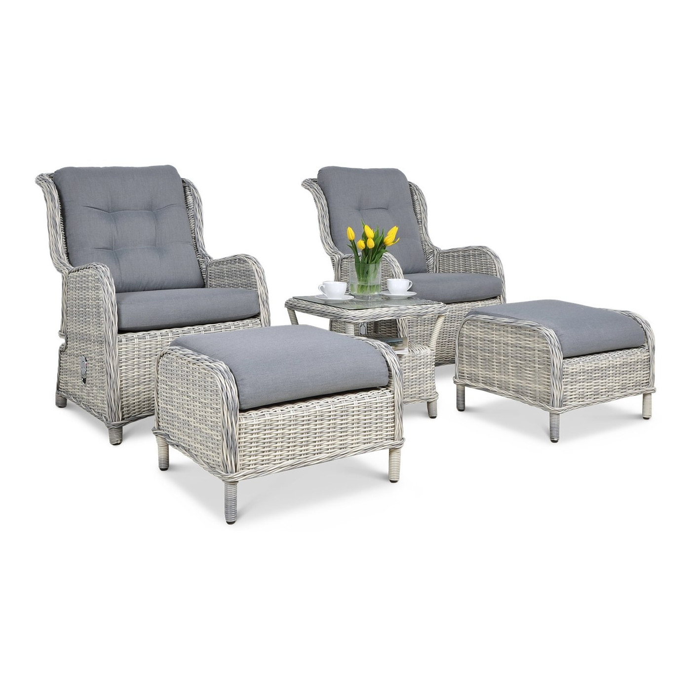 Zestaw ogrodowy SIENNA DUO Premium White Grey