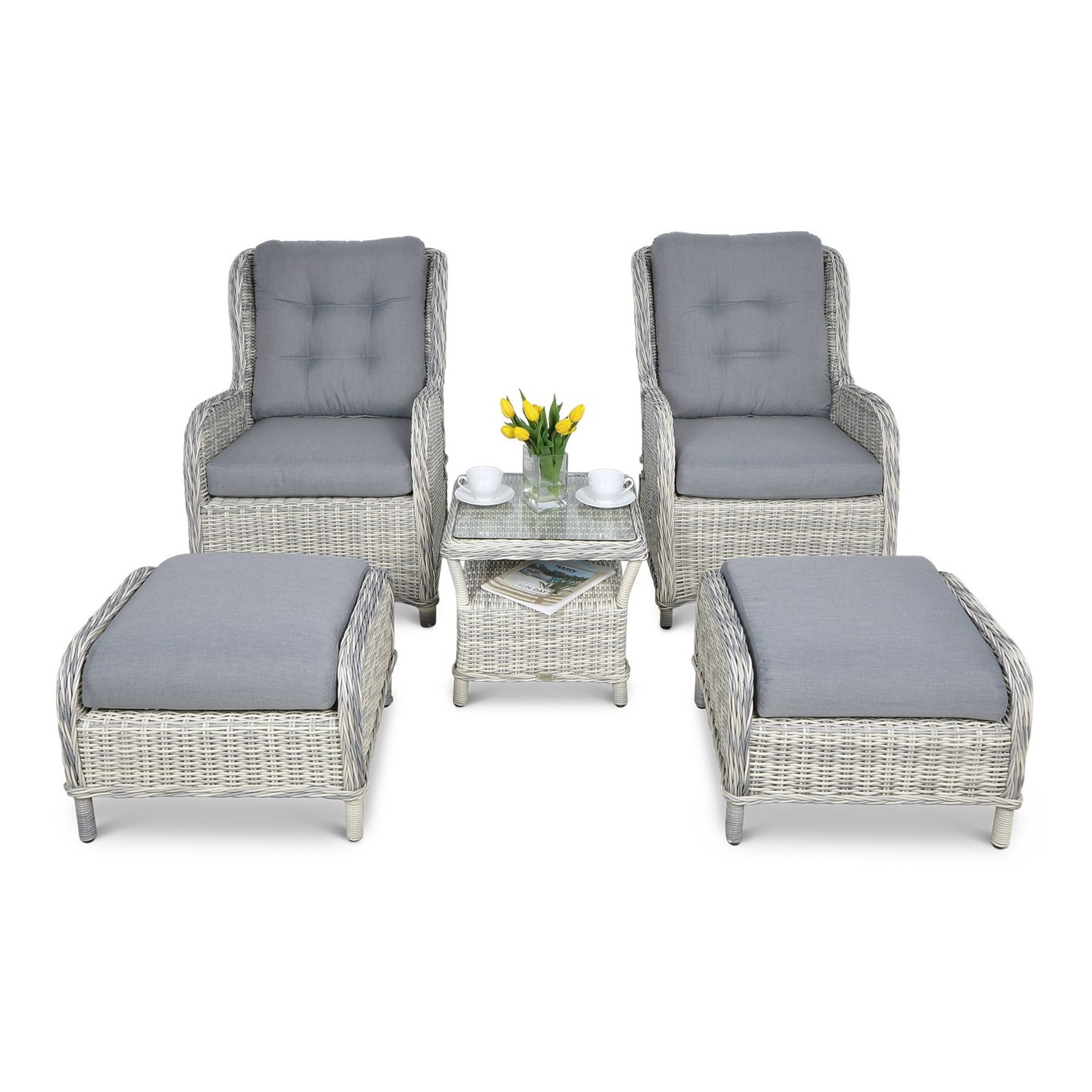 SIENNA DUO PREMIUM ZESTAW WHITE GREY