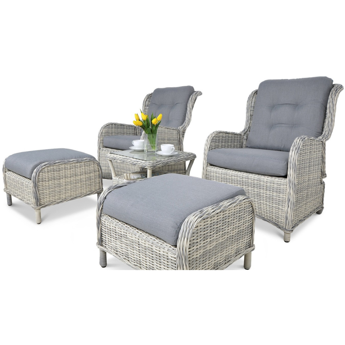 SIENNA DUO PREMIUM SET WHITE GREY