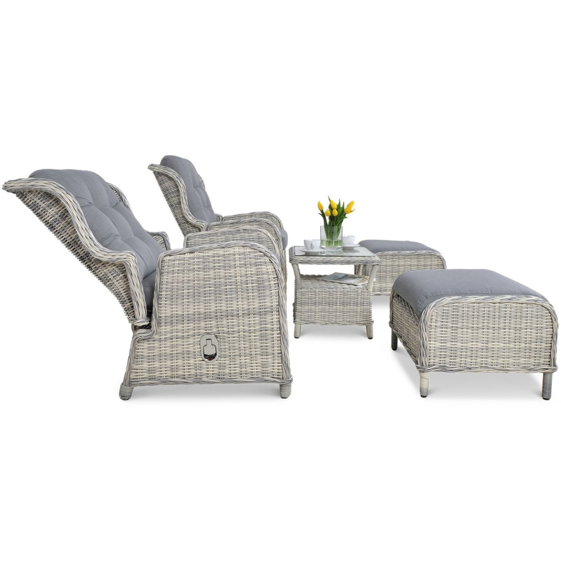 SIENNA DUO PREMIUM ZESTAW WHITE GREY