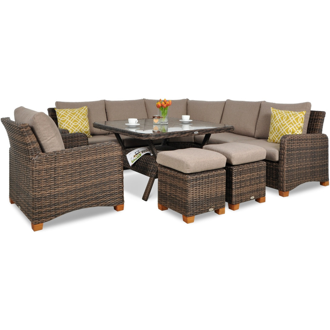 TOLEDO DINING CORNER BROWN