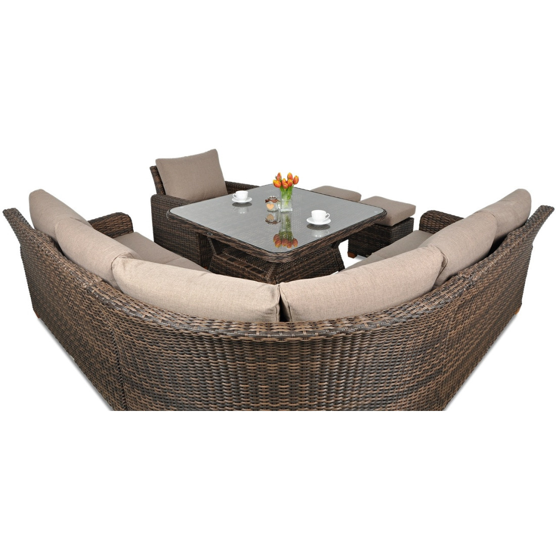 TOLEDO DINING CORNER BROWN