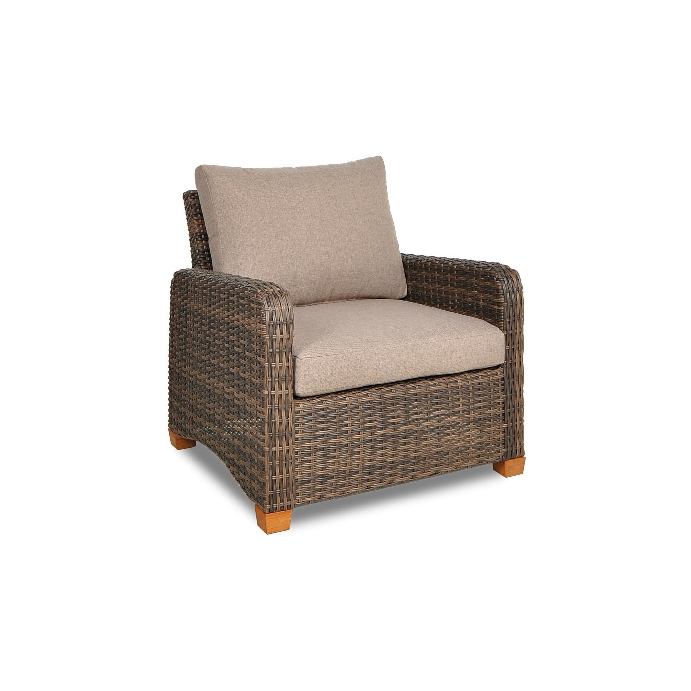 Naroznik technorattanowy Toledo Dining Brown