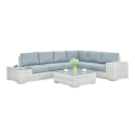 AVOCADO CORNER SOFA WHITE GREY