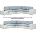 AVOCADO CORNER SOFA WHITE GREY