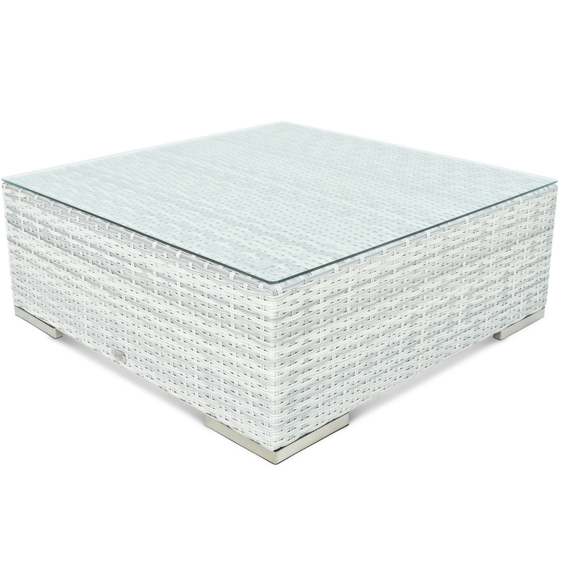 Narożnik technorattan Avocado White Grey